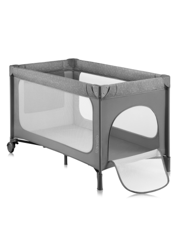 Lionelo Łóżeczko turystyczne Jasmin Easy Fold Grey Stone