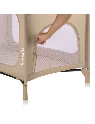 Lionelo Łóżeczko turystyczne Jasmin Easy Fold Beige Sand