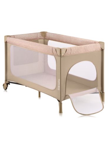 Lionelo Łóżeczko turystyczne Jasmin Easy Fold Beige Sand