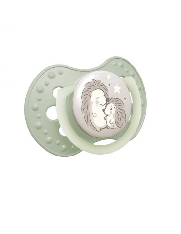 Lovi Smoczek silikonowy dynamiczny 18m+ Night&day Hedgehog