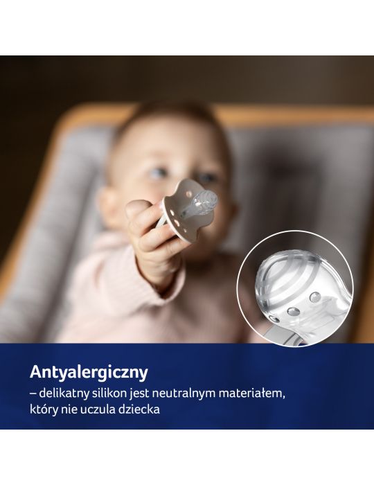 Lovi Smoczek silikonowy dynamiczny 6-18m Night&day Hedgehog