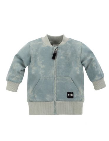 Pinokio Bluza niemowlęca bawełniana rozpinana Fun time mięta