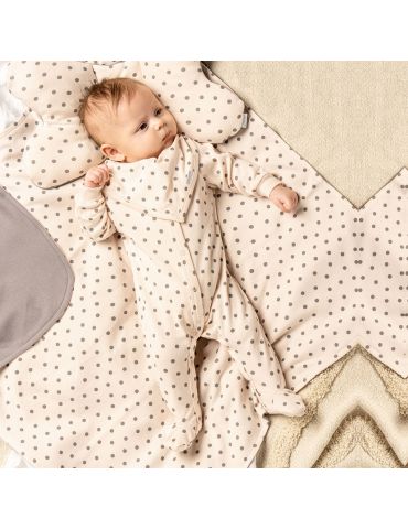 Nicol Pajac niemowlęcy bawełniany Sara kropki