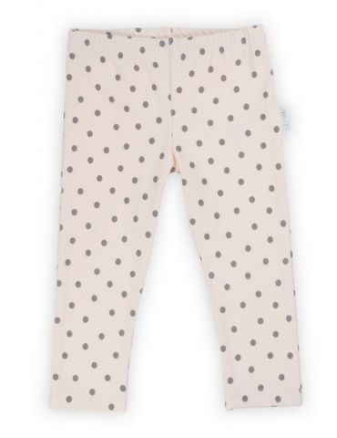 Nicol Leginsy spodnie niemowlęce bawełniane dresowe Sara kropki