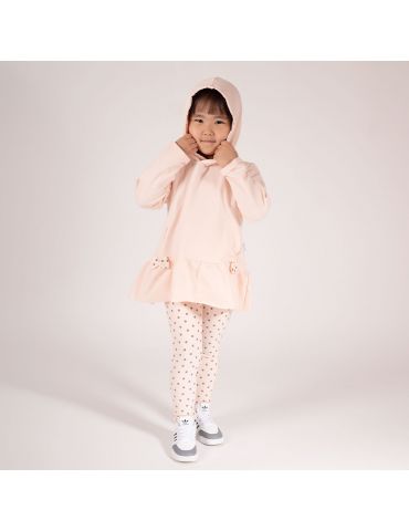 Nicol Leginsy spodnie niemowlęce bawełniane dresowe Sara kropki