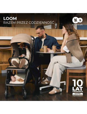 Kinderkraft Loom Wózek spacerowy Ink Black Kinderkraft Loom Wózek spacerowy Ink Black