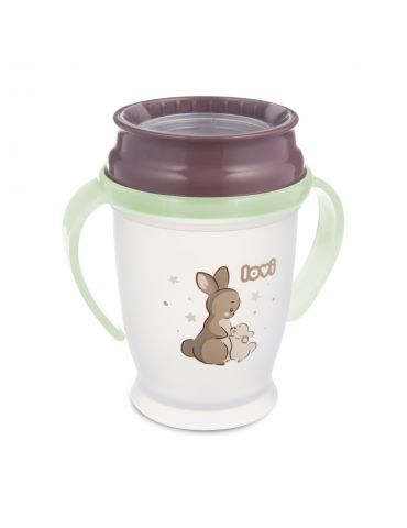 Lovi Kubek 360° Night&Day Rabbit świecący w ciemności 250 ml