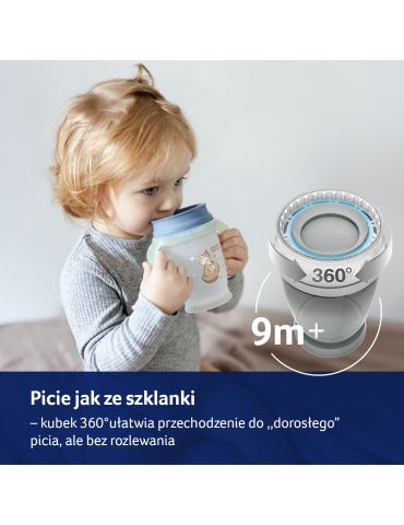 Lovi Kubek 360° Night&Day Rabbit świecący w ciemności 250 ml