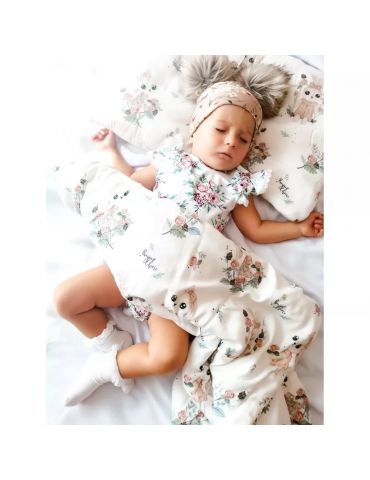 Bonjour Kołderka przedszkolaka bambusowa 90x120 Romantyczny królik