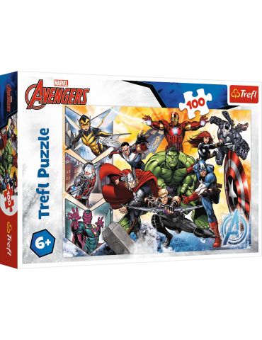 Trefl Puzzle Siła Avengersów Avengers 100 elementów