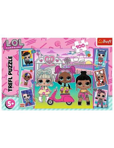 Trefl Puzzle Zdjęcia laleczek L.O.L Suprise 100 elementów