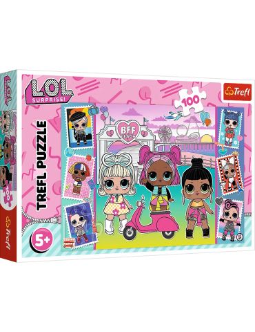 Trefl Puzzle Zdjęcia laleczek L.O.L Suprise 100 elementów
