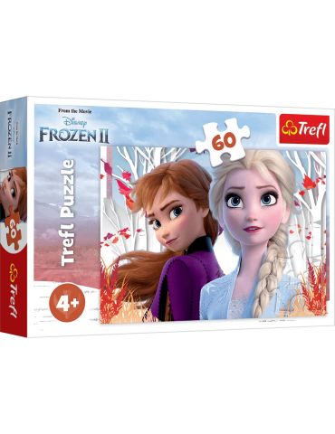 Trefl Puzzle Zaczarowany świat Anny i Elsy Frozen II 60 elementów Trefl Puzzle Zaczarowany świat Anny i Elsy Frozen II 60 elementów