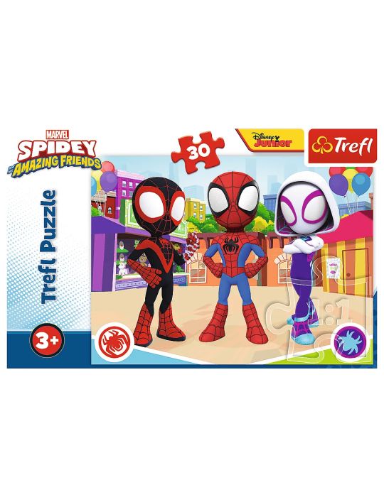 Trefl Puzzle Przygody Spiday'a i przyjaciół Spidey 30 elementów