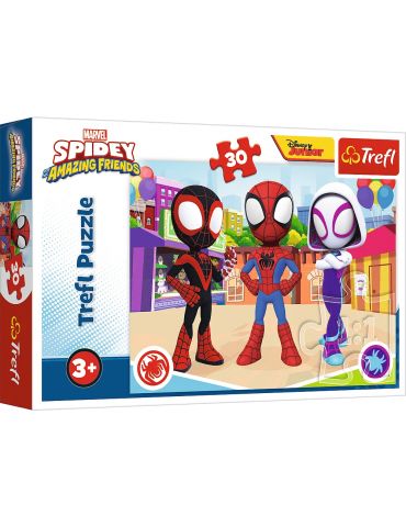 Trefl Puzzle Przygody Spiday'a i przyjaciół Spidey 30 elementów