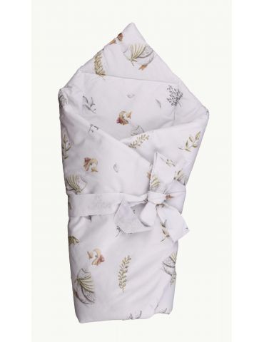 Baby in World Rożek Becik bawełniany Gąski szare