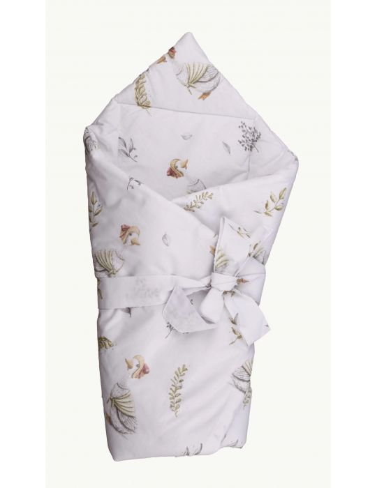 Baby in World Rożek Becik bawełniany Gąski szare