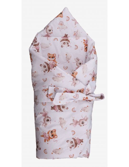 Baby in World Rożek Becik bawełniany Aloha usztywniany