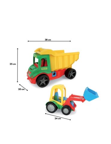 Wader Multi Truck Wywrotka ze spychaczem buggy