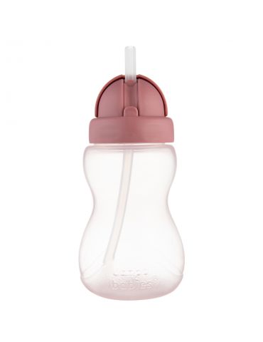 Canpol Babies Bidon ze składaną rurką 270ml różowe