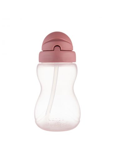 Canpol Babies Bidon ze składaną rurką 270ml różowe