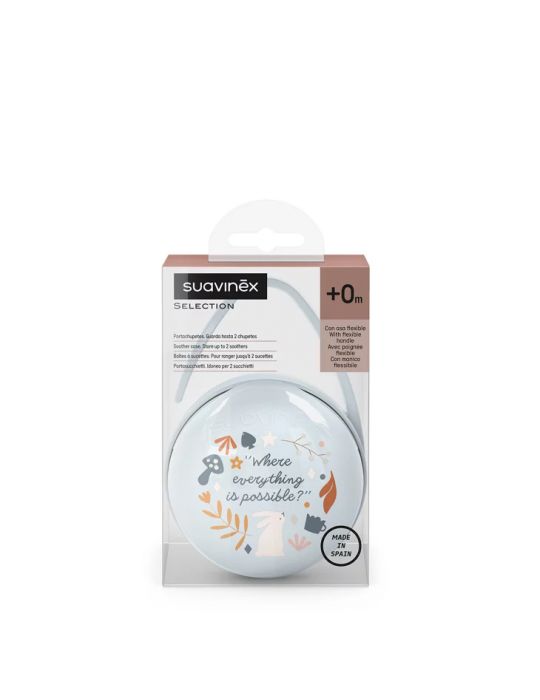 Suavinex Podwójne etui na smoczki Wonderland niebieski