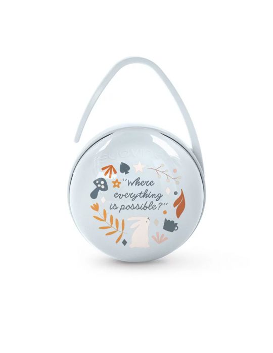 Suavinex Podwójne etui na smoczki Wonderland niebieski