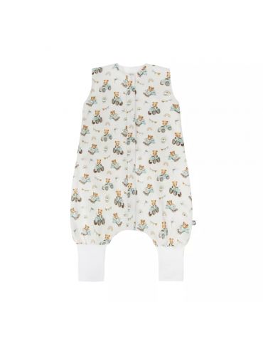Bonjour Cherie Śpiworek bawełniany light z nogawkami 1-3 lata Traktory