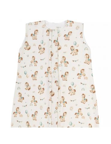 Bonjour Cherie Śpiworek bawełniany light z nogawkami 1-3 lata Koniki