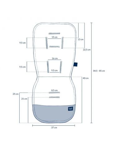 La Millou Wkładka do wózka Jersey velvet ( Ballerine )