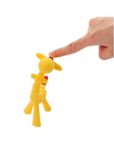 Bocioland Gryzak silikonowy Żyrafa żółto-czerwona