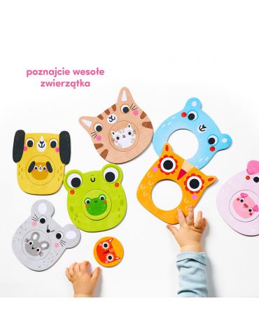 CzuCzu Moje puzzle z dziurką Zwierzątka 12m+