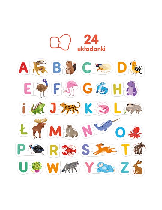 CzuCzu Puzzle do pary Literki 3+