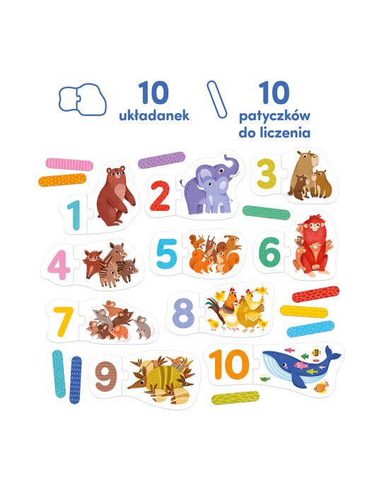 CzuCzu Puzzle do pary Cyferki 3+