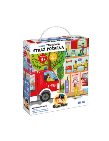 CzuCzu Puzzle Tak działa straż pożarna 40 elementów 3+ 4+