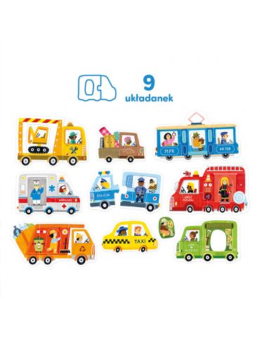 CzuCzu Pierwsze puzzle Pojazdy 2+