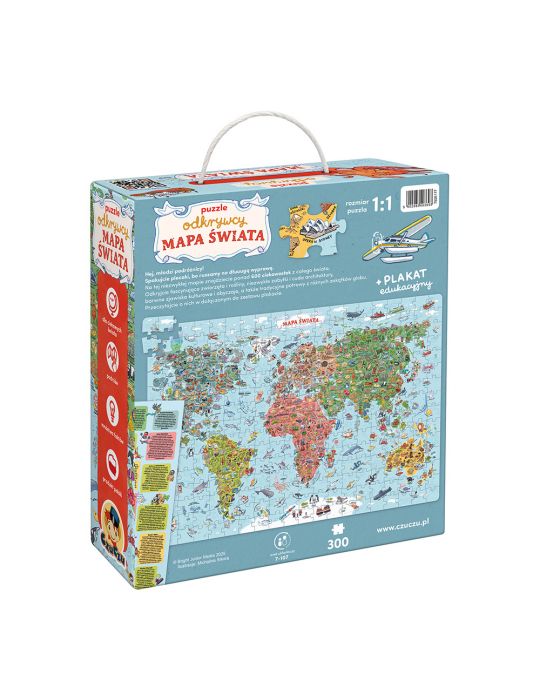 CzuCzu Puzzle odkrywcy Mapa świata 7+