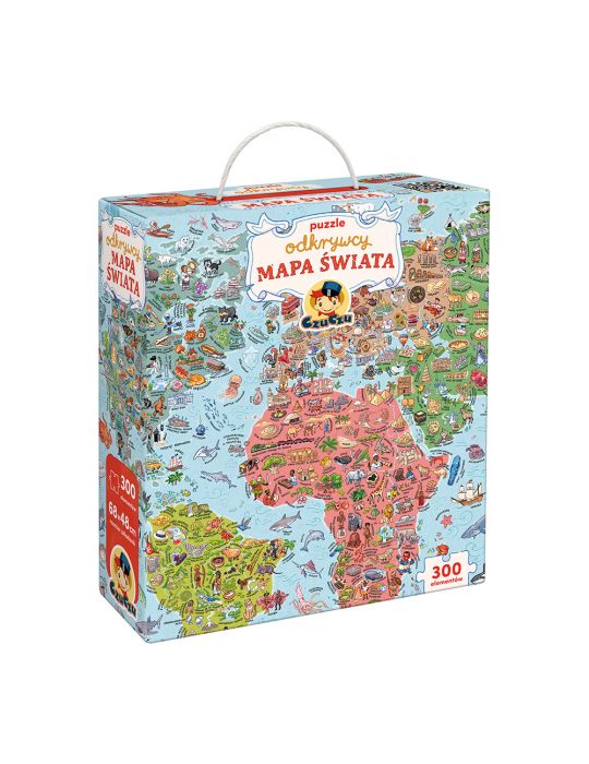 CzuCzu Puzzle odkrywcy Mapa świata 7+
