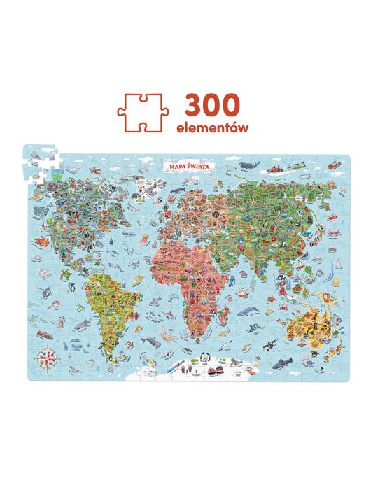 CzuCzu Puzzle odkrywcy Mapa świata 7+