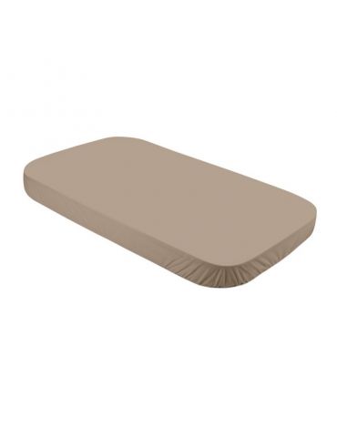 Waldin Prześcieradło z bawełny organicznej 123x73cm do dużego łóżeczka 7w1 taupe Waldin Prześcieradło z bawełny organicznej 123x73cm do dużego łóżeczka 7w1 taupe