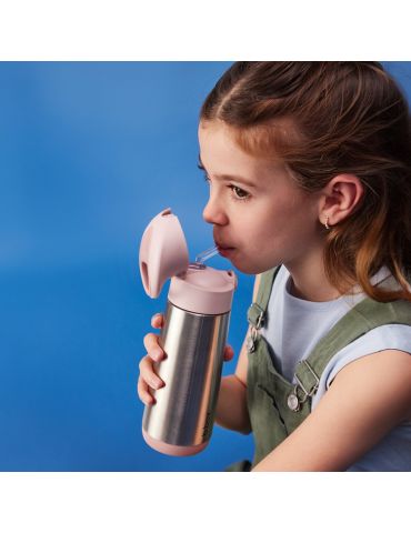 B.Box Butelka termiczna ze słomką 500ml Blush Crush