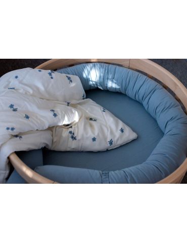 Poofi Ochraniacz do łóżeczka 275 cm dusty blue