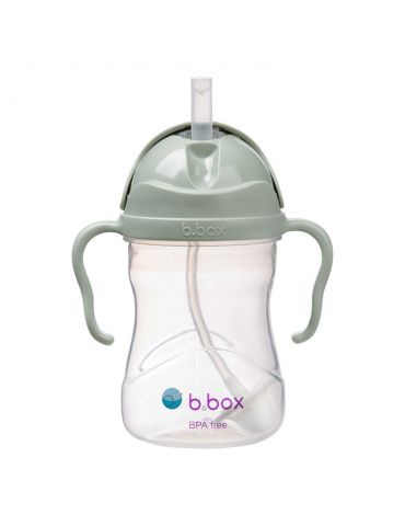 B.Box Bidon ze słomką  240ml Szałwiowy