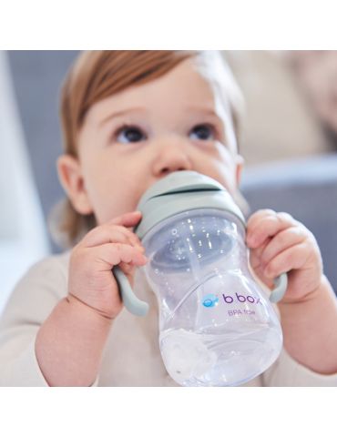 B.Box Bidon ze słomką  240ml Szałwiowy