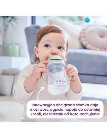B.Box Bidon ze słomką  240ml Szałwiowy
