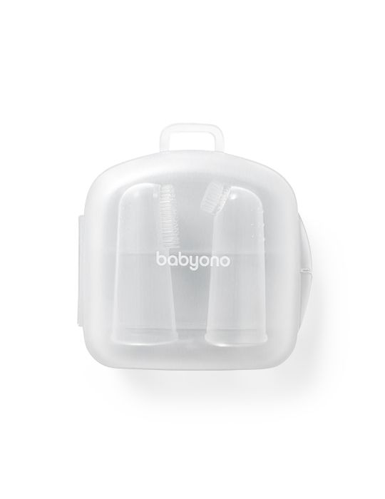 BabyOno Szczoteczki do zębów dla niemowląt na palec