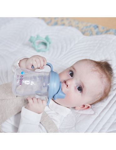 B.Box Kubek niekapek z miękkim ustnikiem 240 ml błękitny 4m+