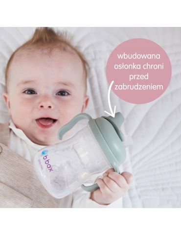 B.Box Kubek niekapek z miękkim ustnikiem 240 ml błękitny 4m+