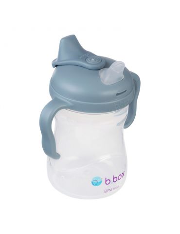 B.Box Kubek niekapek z miękkim ustnikiem 240 ml błękitny 4m+