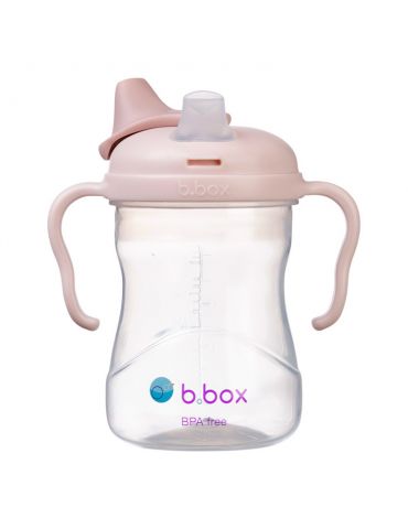 B.Box Kubek niekapek z miękkim ustnikiem 240 ml różowy 4m+
